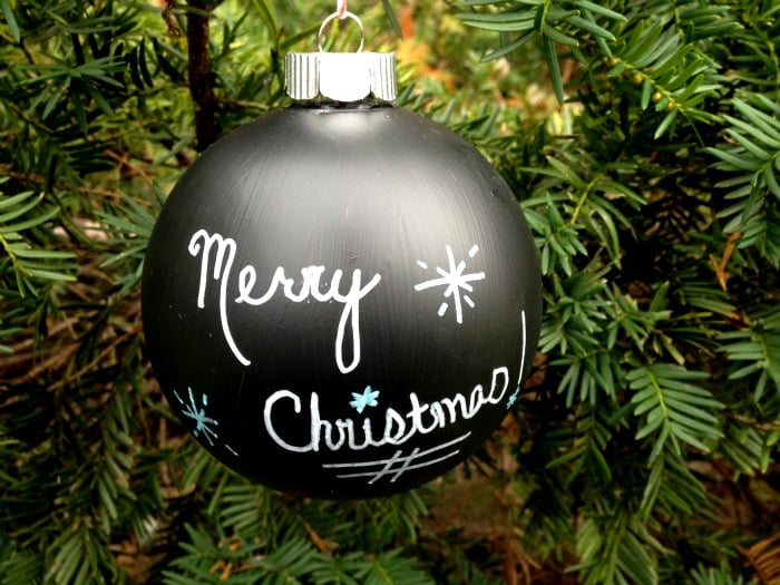 DIY Chalkboard Ornament