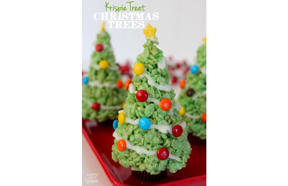 Krispie Treat Christmas Trees