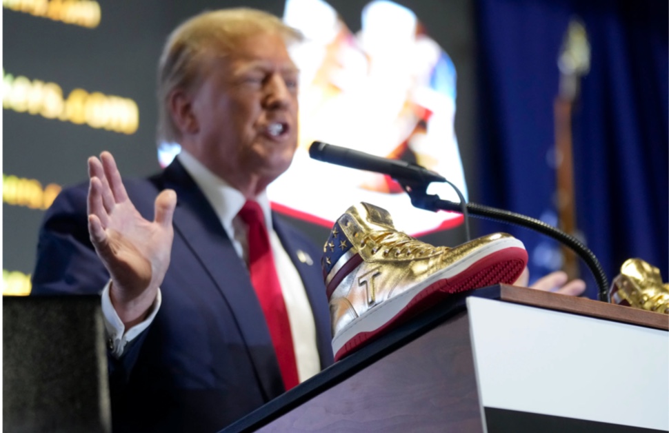 Trump launched his latest limited edition sneakers at Sneakercon.