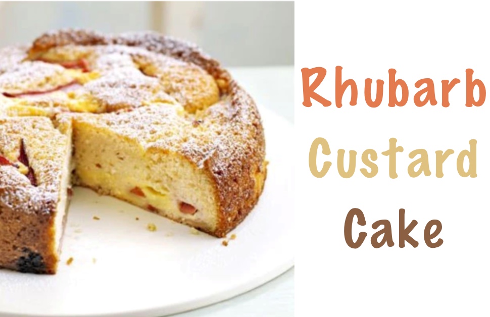 Classic Easter Brunch special - Rhubarb and Custard Cake