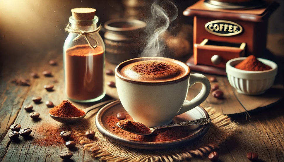 Cocoa Powder in Coffee