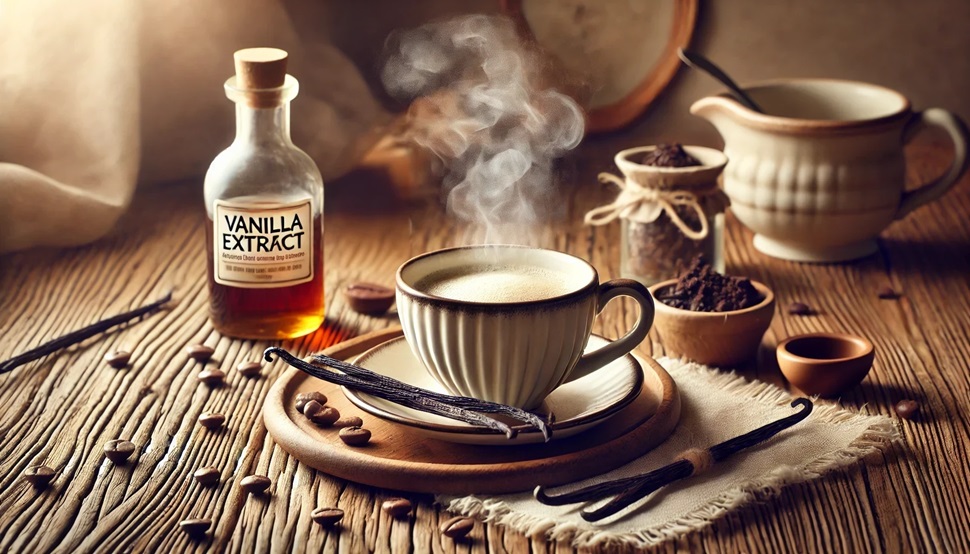 Vanilla Extract in Coffee