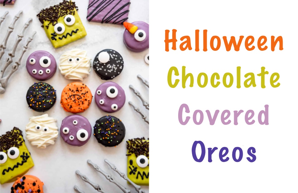 Halloween Chocolate Covered Oreos