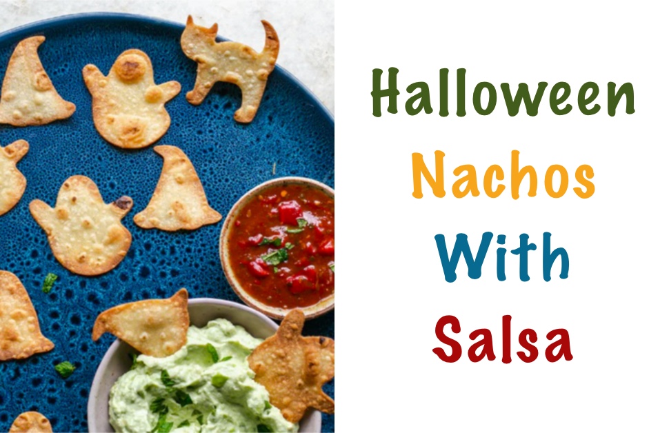 Halloween Nachos with Spicy Tomato Salsa